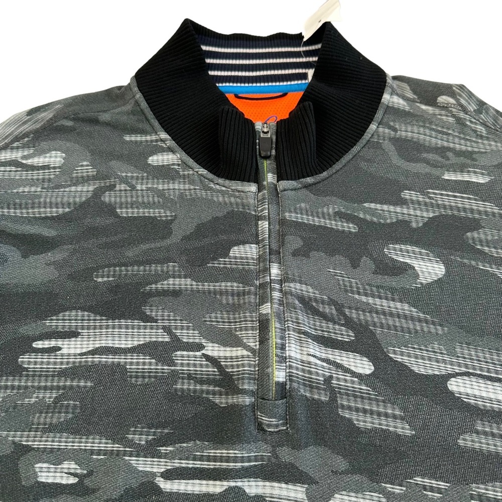 Robert Graham Street Circuit Camo Quarter Zip Classic Fit Pullover Size XXL - Picture 7 of 16